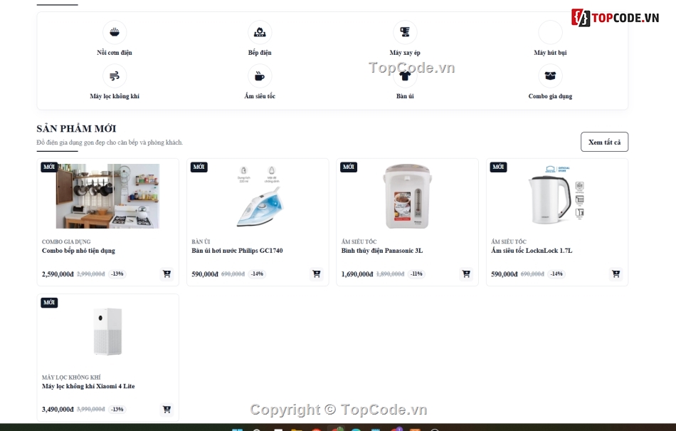 gia dụng,web bán điện,web gia dụng